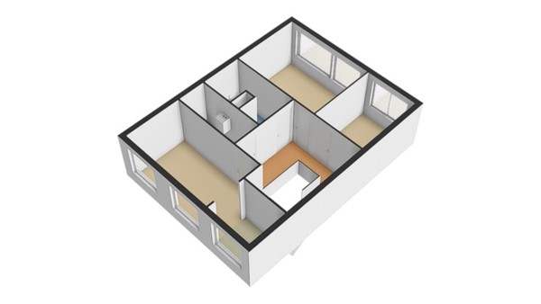Floorplan - Spanjaardstraat 54B, 3025 TS Rotterdam